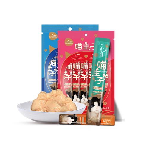 路斯喵主子猫条 10包60支营养增肥猫零食 幼猫罐头猫咪流质湿粮